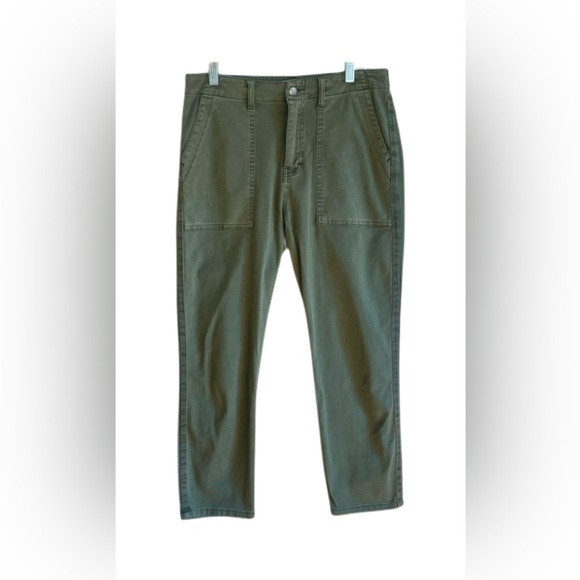 Pistola Olive Green Cropped Jean - Picture 3 of 9